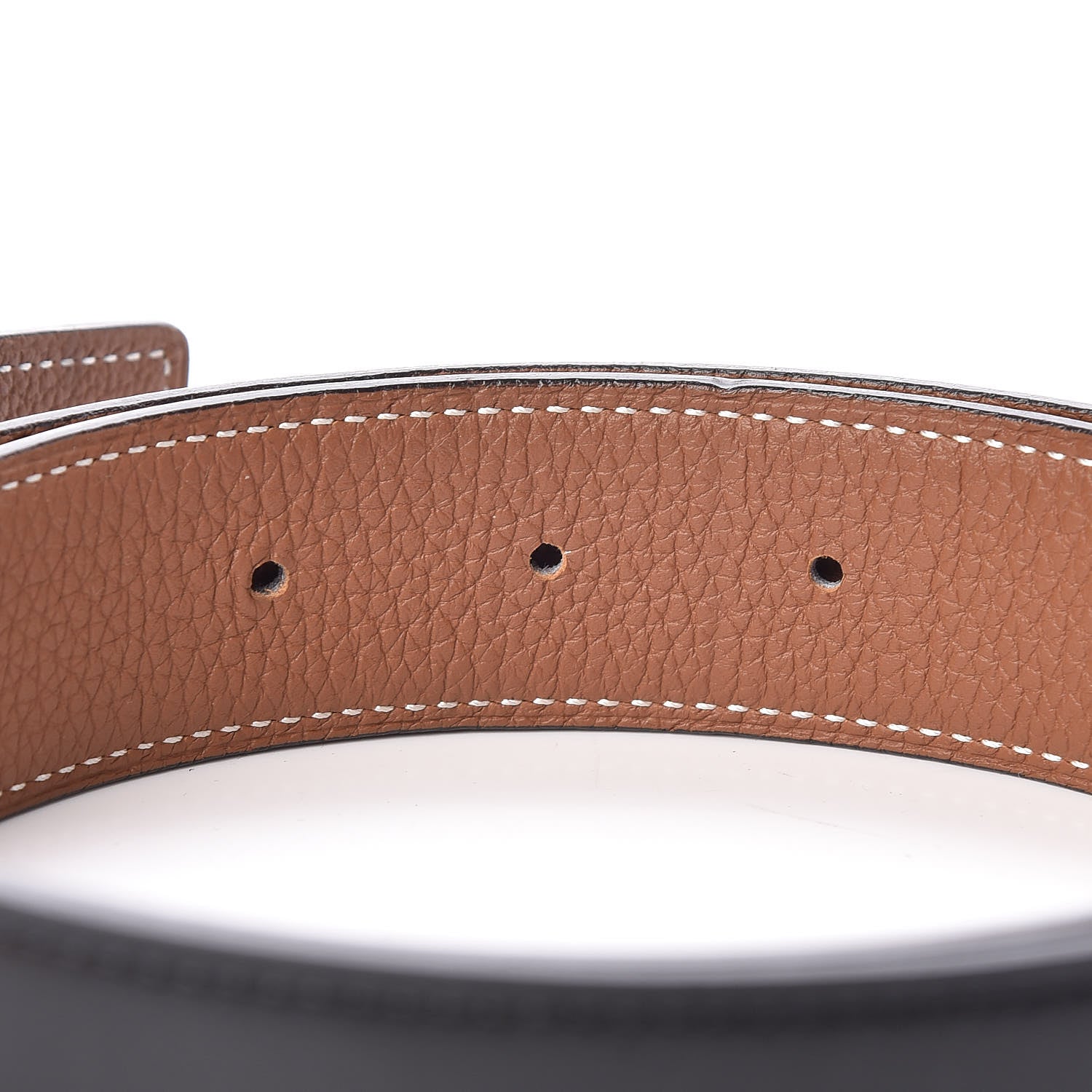 Hermes Box Togo 32mm H Belt 85 Black Gold 7 of 10