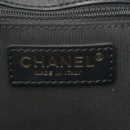 Chanel Lambskin Quilted CC Dweller Drawstring Tote Black 6 of 10
