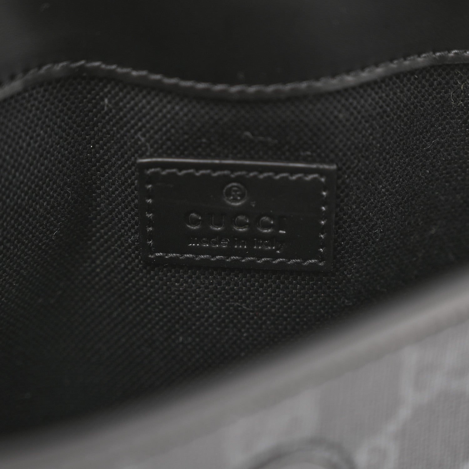 Gucci GG Supreme Monogram Web Slim Belt Bag Black Grey 6 of 13