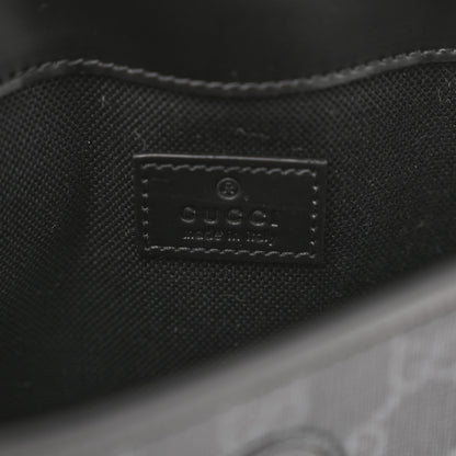 Gucci GG Supreme Monogram Web Slim Belt Bag Black Grey 6 of 13