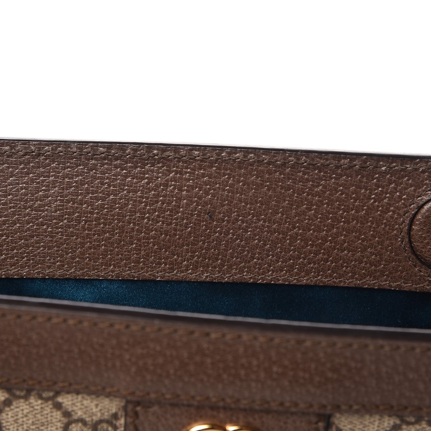 GG Supreme Monogram Web Small Ophidia Chain Shoulder Bag Brown