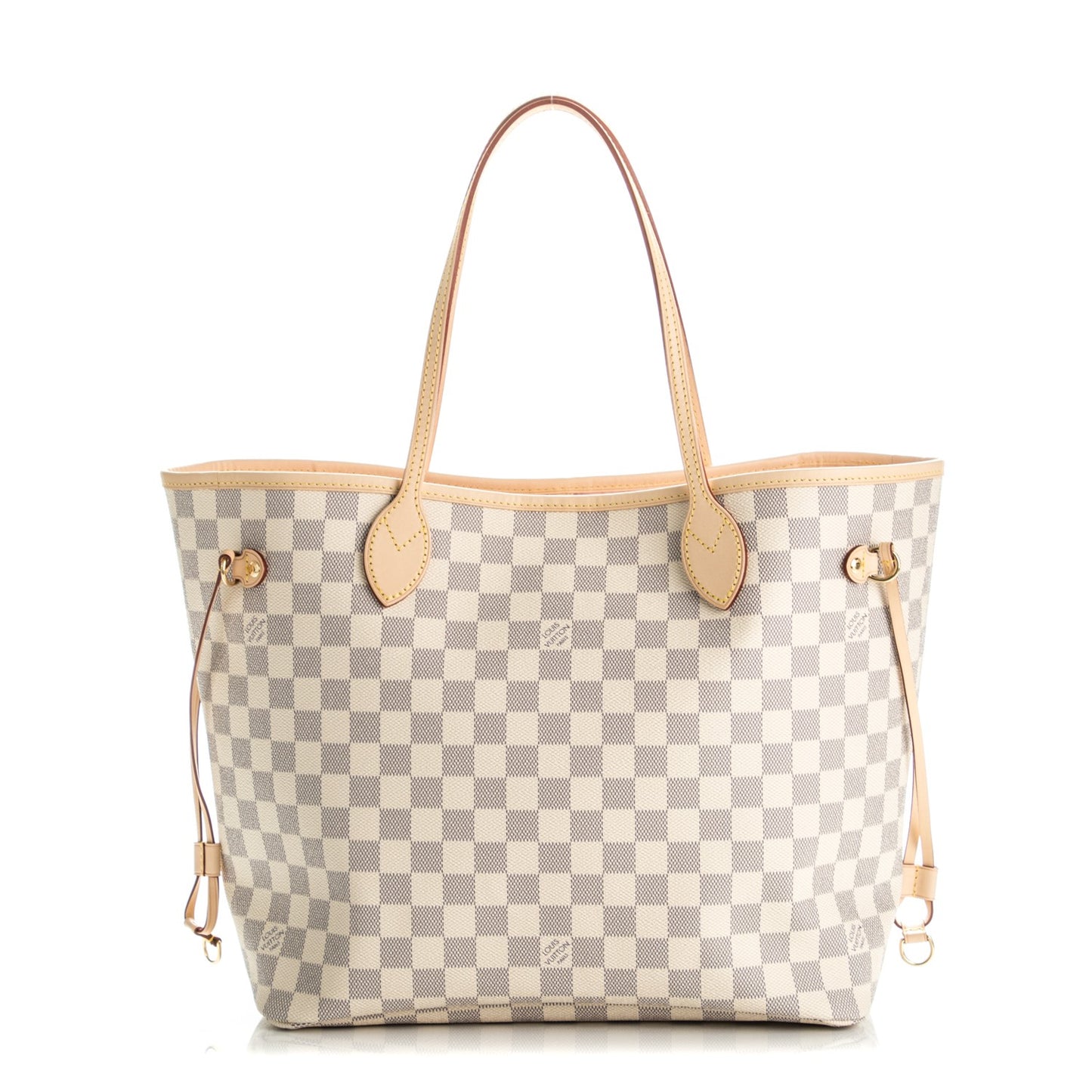 Damier Azur Neo Neverfull MM Rose Ballerine