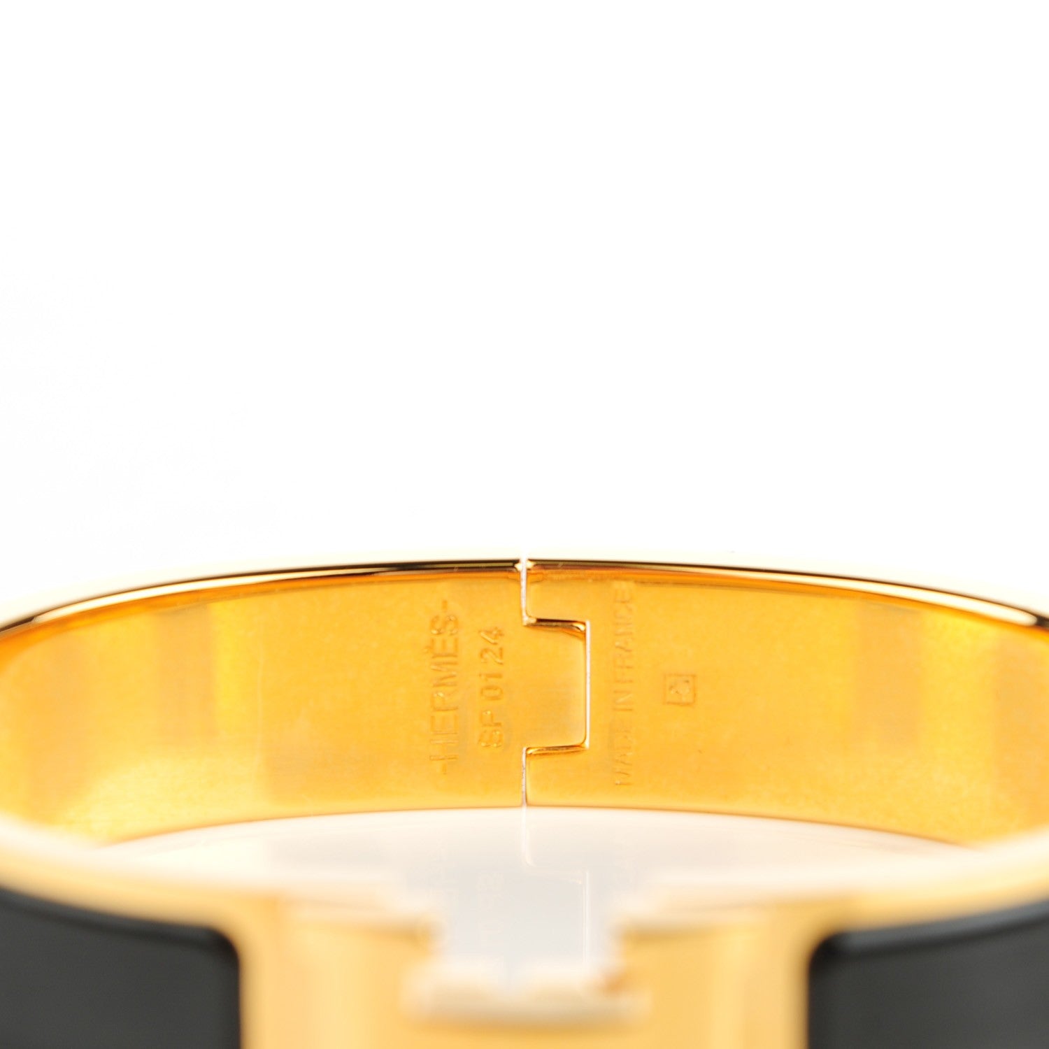 Hermes Enamel Narrow Clic Clac H Bracelet PM Black 3 of 5