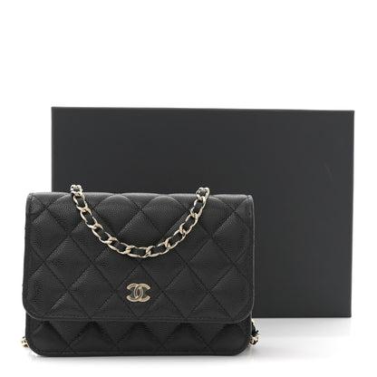 Chanel Caviar Quilted Mini Wallet On Chain WOC Black 11 of 11