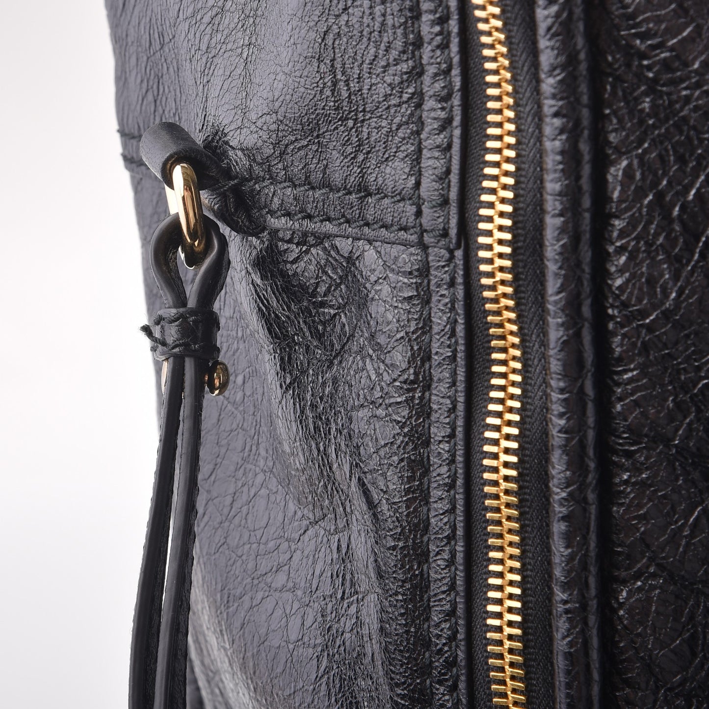 Agneau Medium Blanket Square Tote Black