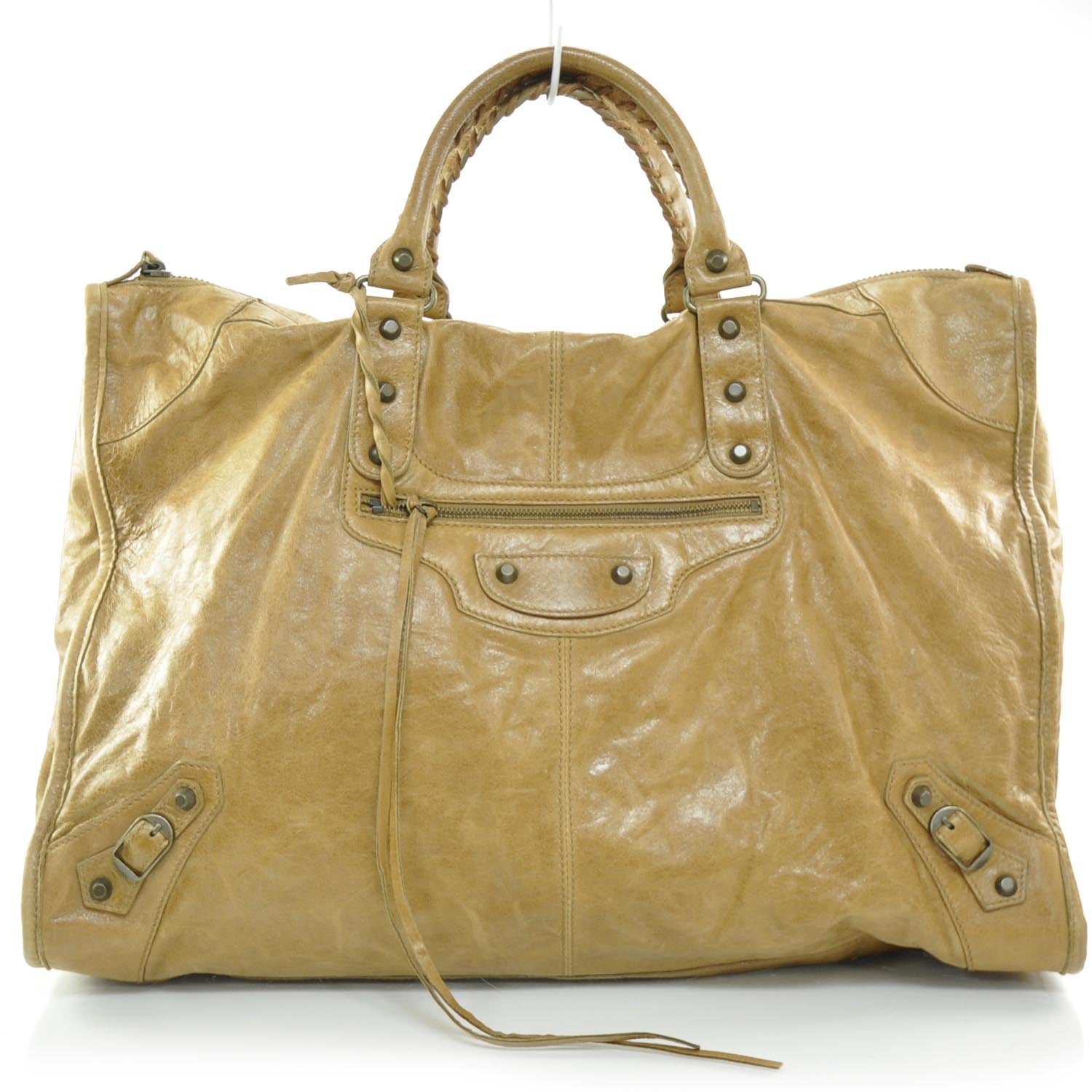 Balenciaga Chevre Weekender Caramel 1 of 10