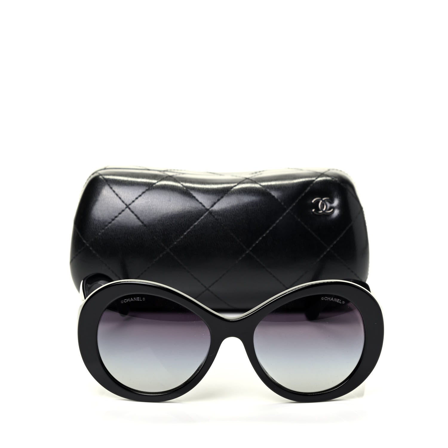 Chanel Oval CC Sunglasses 5372 Black 6 of 6