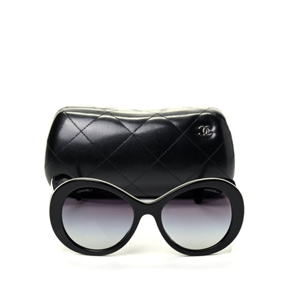 Chanel Oval CC Sunglasses 5372 Black 6 of 6