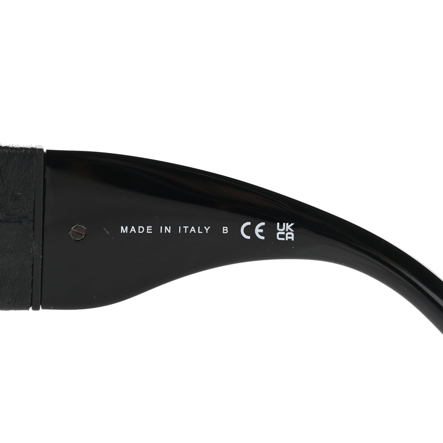 Acetate Calfskin Polarized Square Sunglasses 5473-Q-A Black