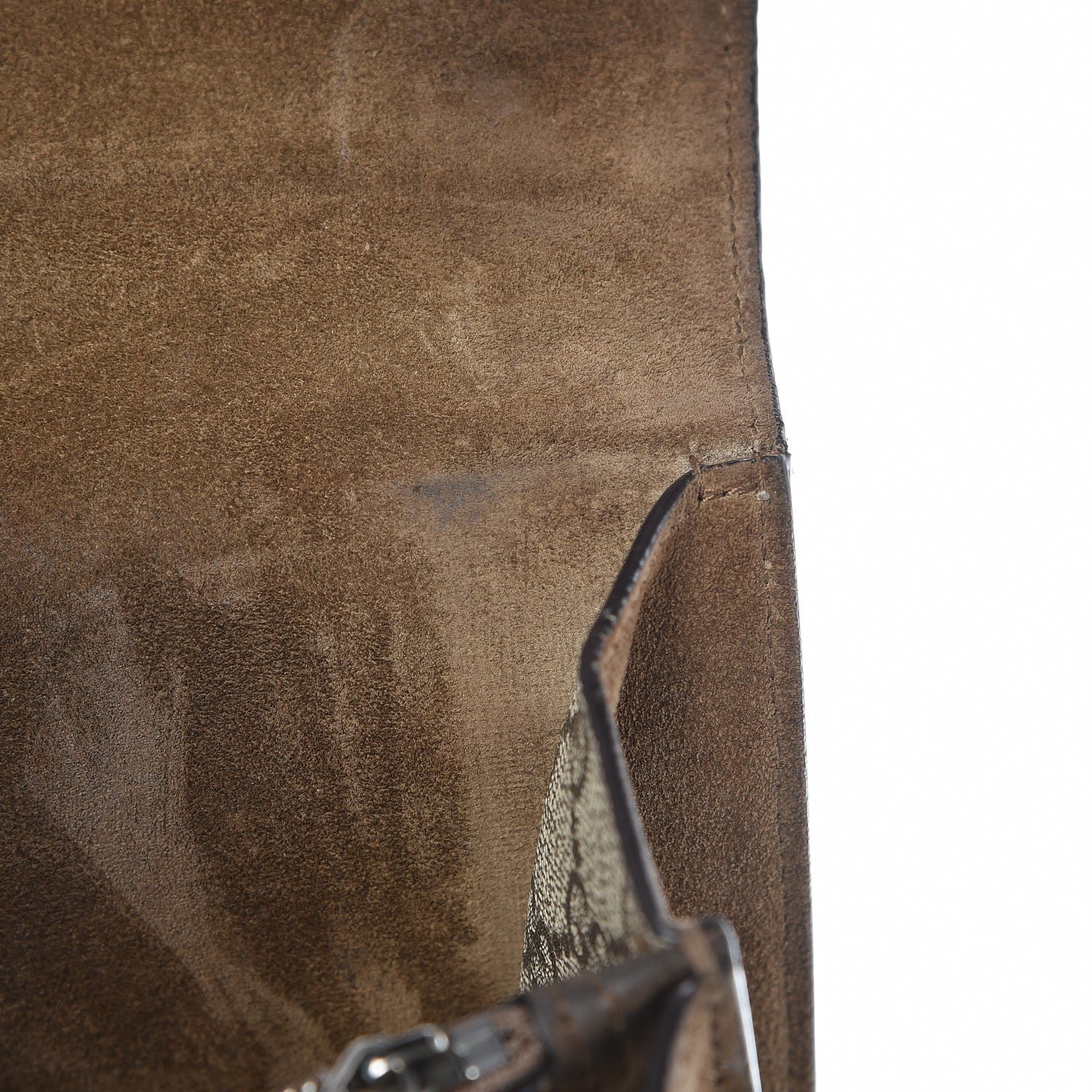Gucci GG Supreme Monogram Medium Dionysus Shoulder Bag Taupe 9 of 13