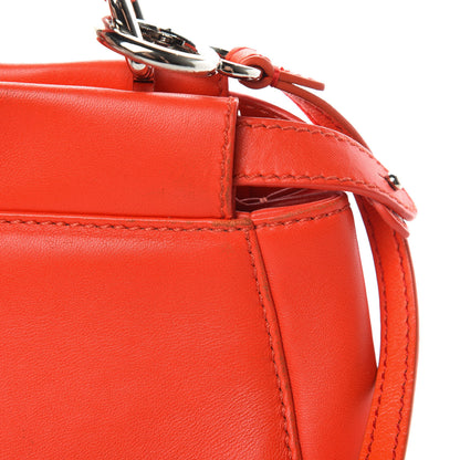 Fendi Nappa Mini Peekaboo Iconic Satchel Papavero 14 of 14