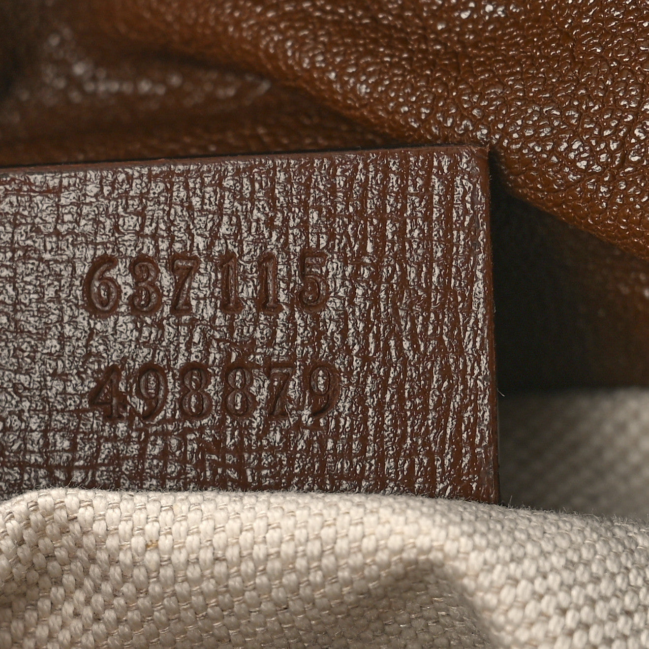 GG Supreme Monogram Azalea Sakai Calfskin Small Horsebit 1955 Drawstring Bucket Bag Beige Ebony Brown Sugar