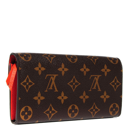 Louis Vuitton Monogram Emilie Wallet Piment 3 of 7
