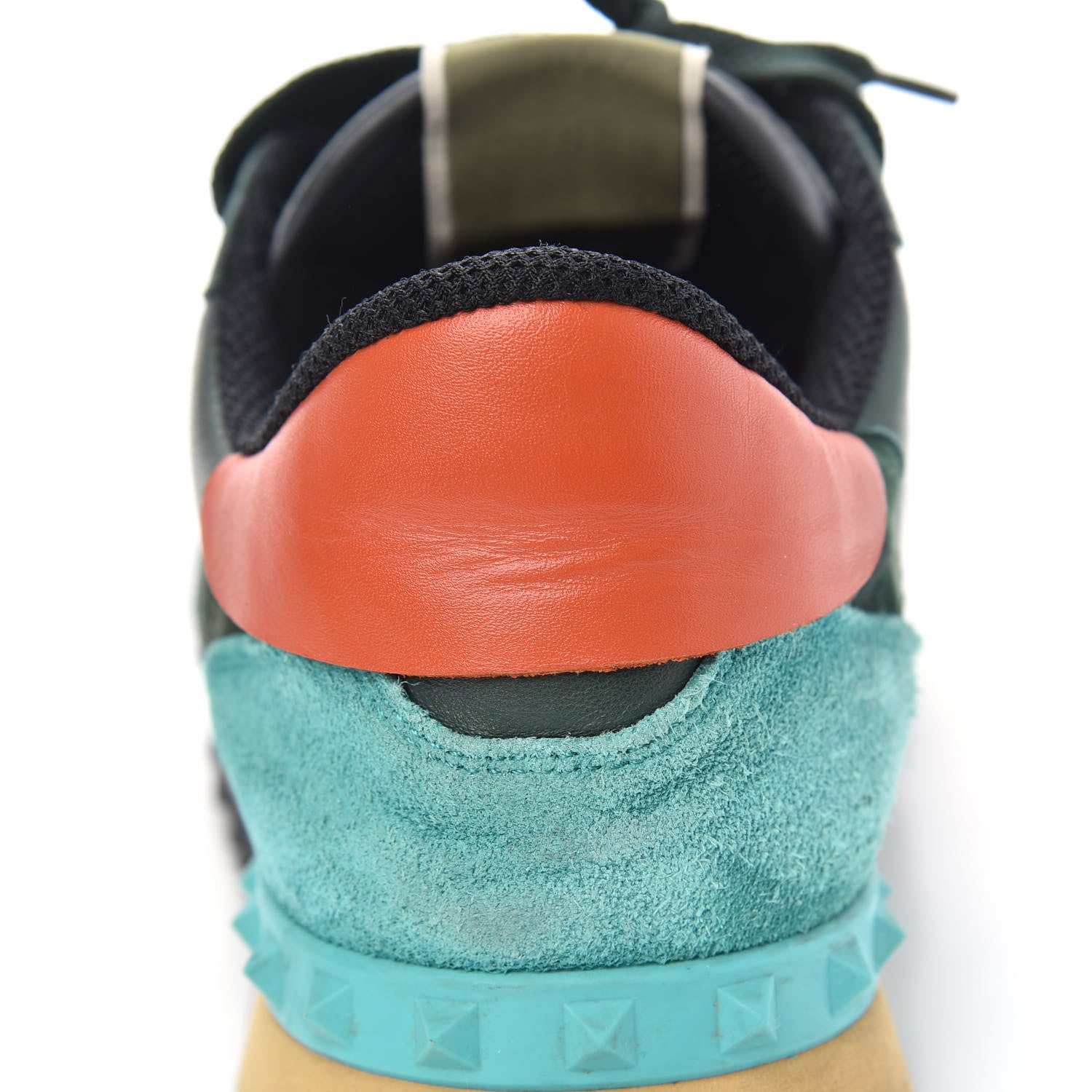 Valentino Garavani Nappa Suede Camouflage Mens Rockrunner Sneakers 42 Multicolor 9 of 11