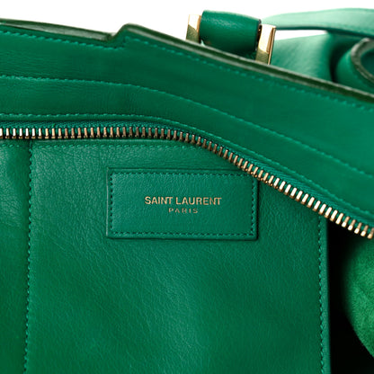 Saint Laurent Calfskin Small Classic Y Cabas Green 6 of 14