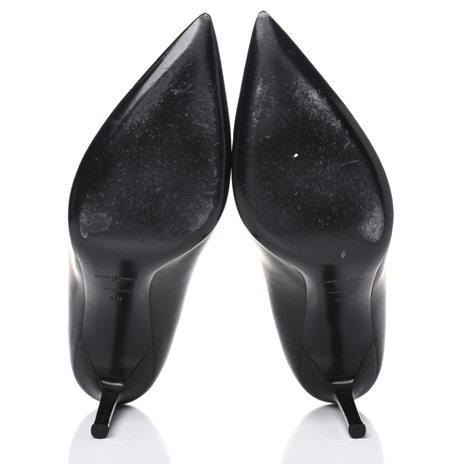 Saint Laurent Calfskin Anja 85 Pumps 40 Black 5 of 11