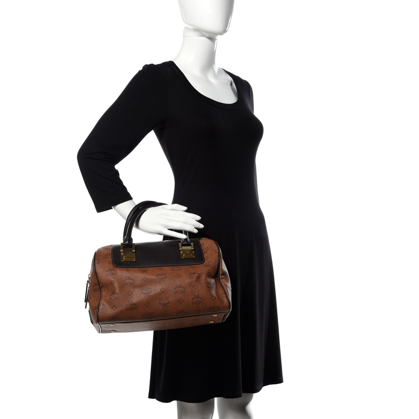 Visetos Boston Bag Brown Black