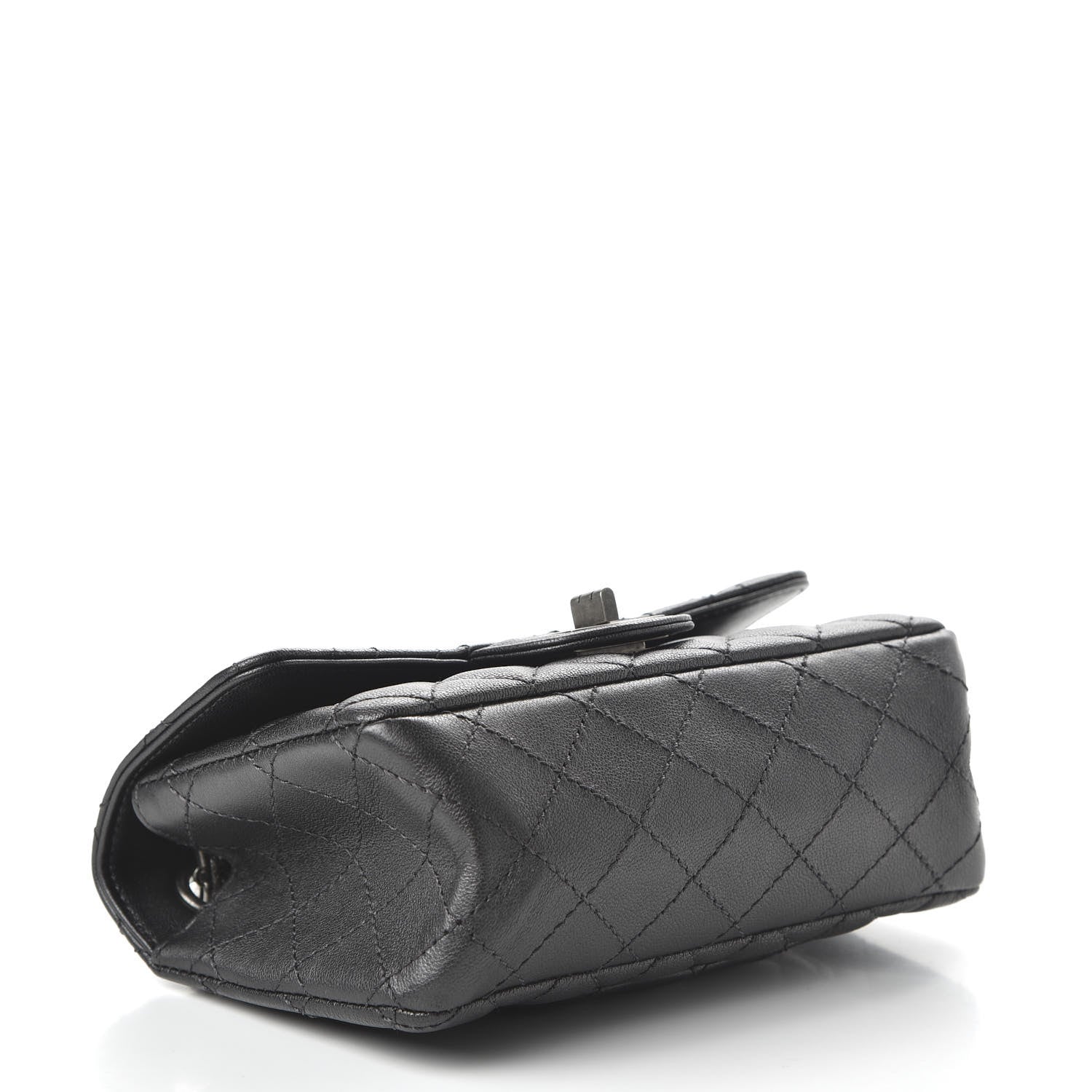 Chanel Sheepskin Quilted 2.55 Reissue Mini Flap Dark Grey 4 of 11