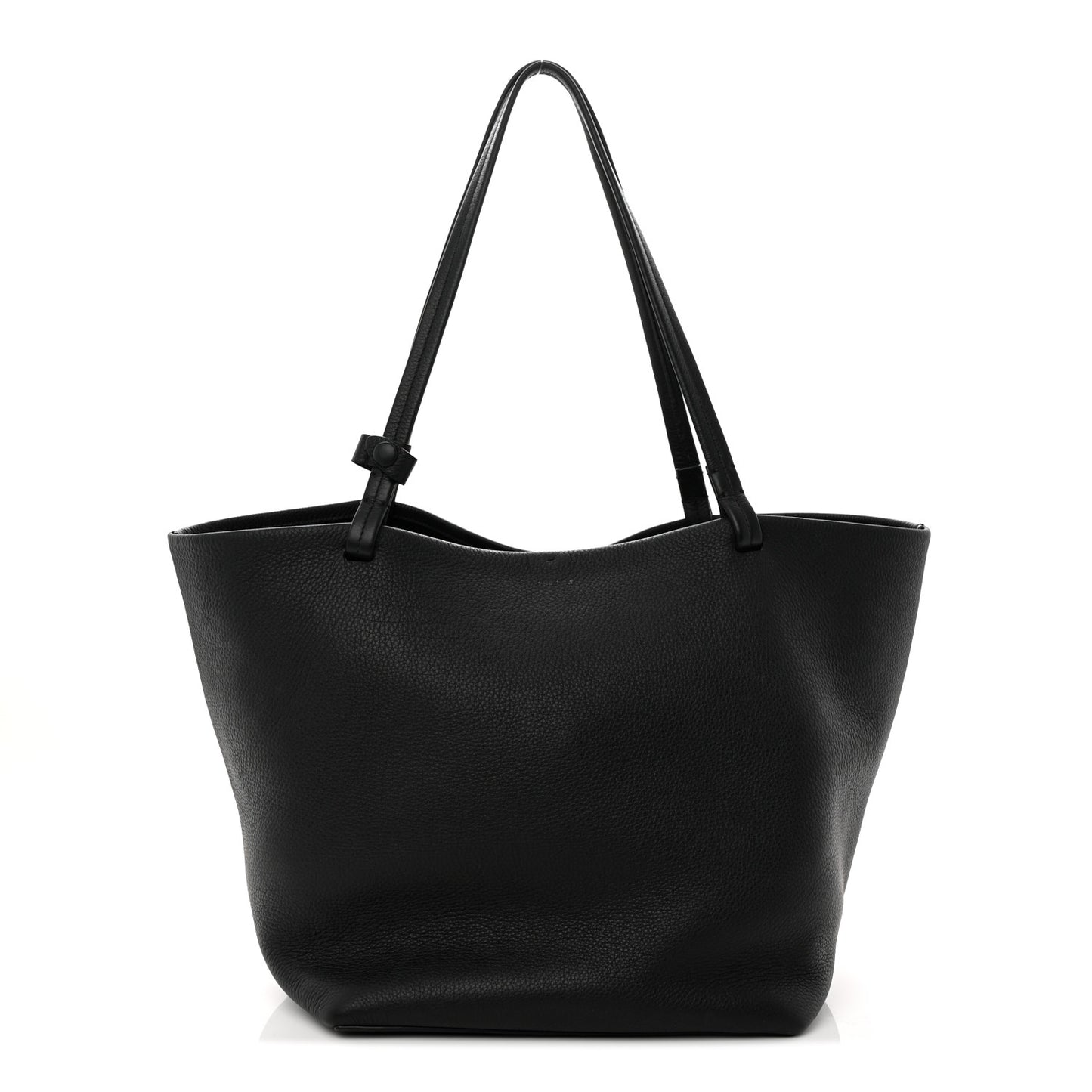 Grained Calfskin Park Tote Three Black