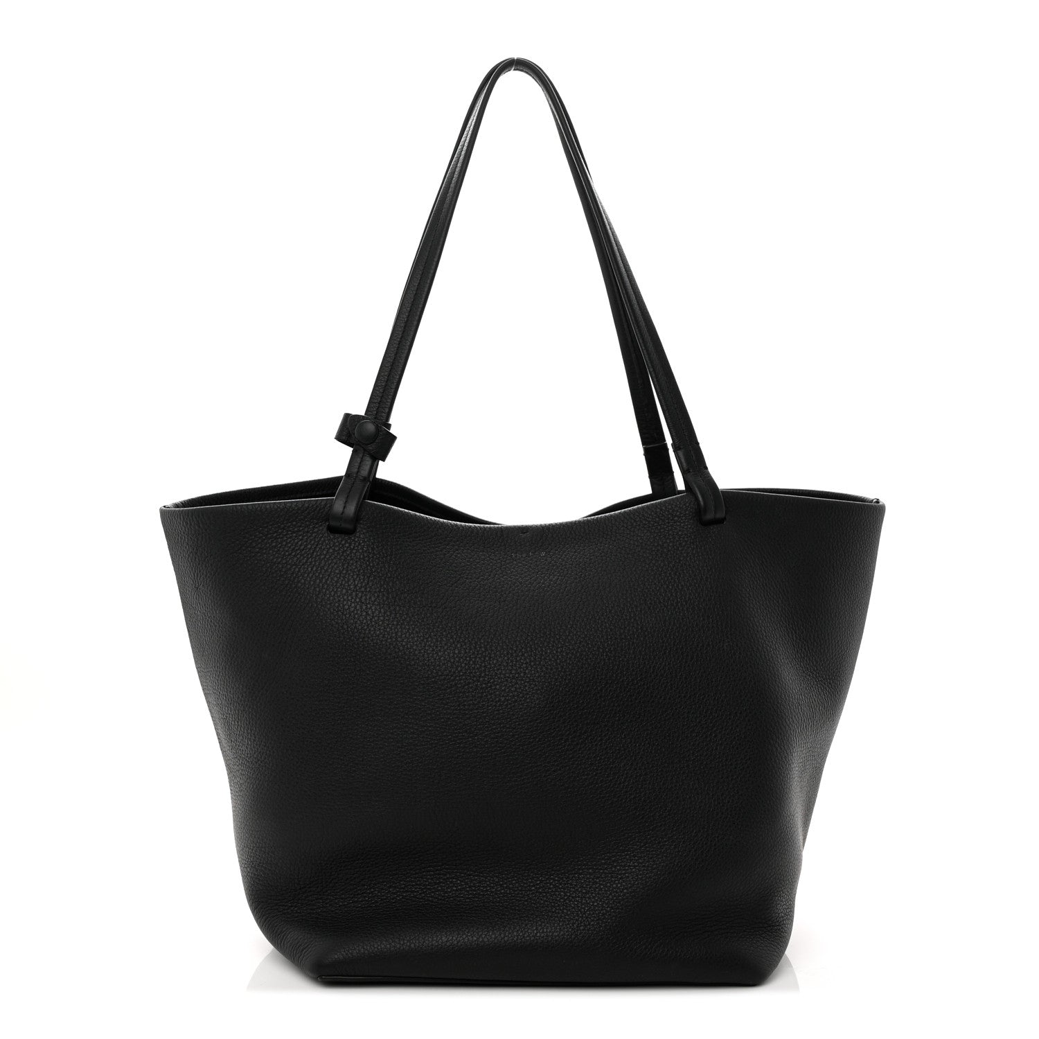 The Row Grained Calfskin Park Tote Three Black 1 of 13