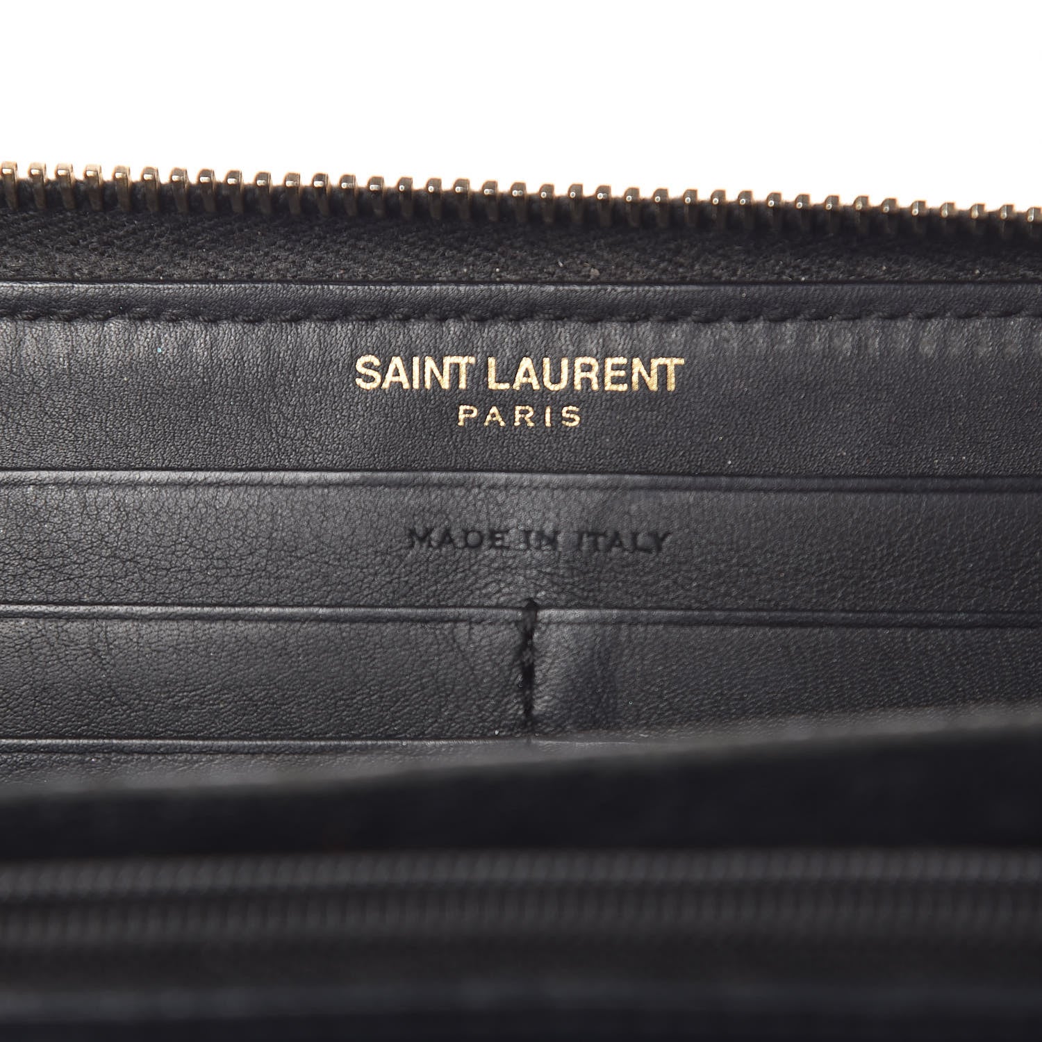 Saint Laurent Calfskin Classic Y Ligne Zip Around Wallet Black 6 of 12