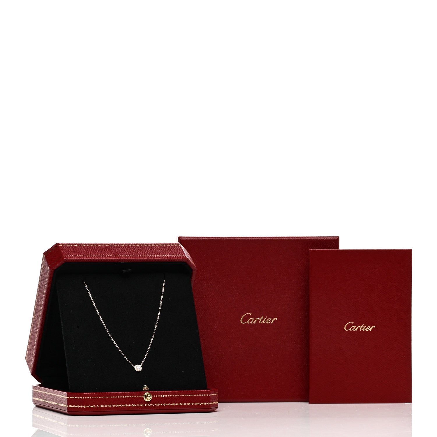 Cartier 18K Pink Gold Diamond LM D'Amour Pendant Necklace 5 of 5