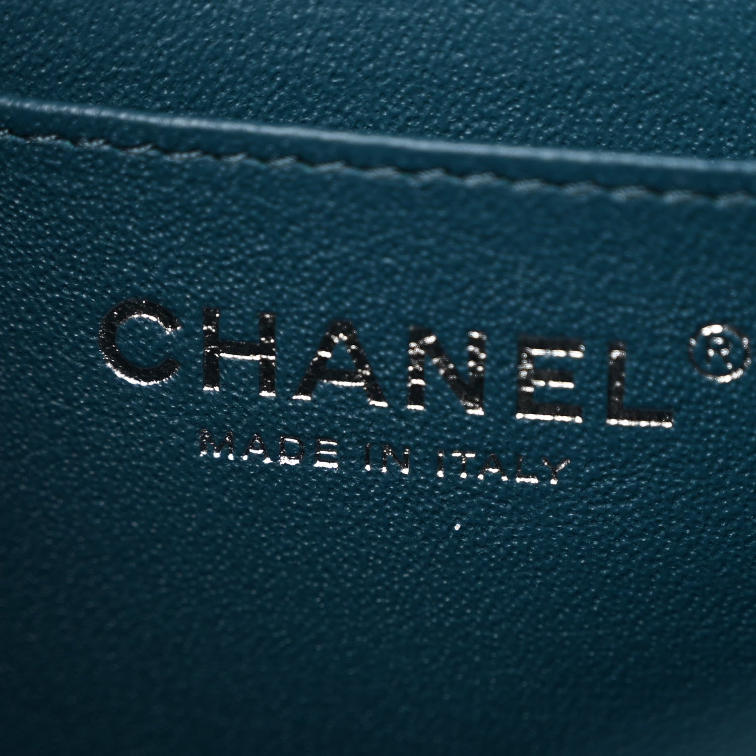 Chanel Lambskin Quilted Mini Rectangular Flap Dark Blue 6 of 10