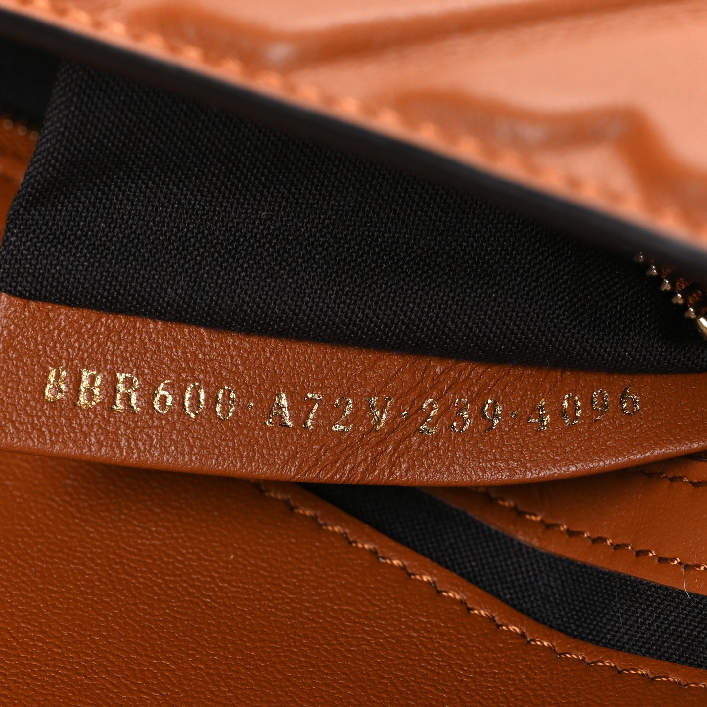Nappa FF 1974 Embossed Baguette Brandy