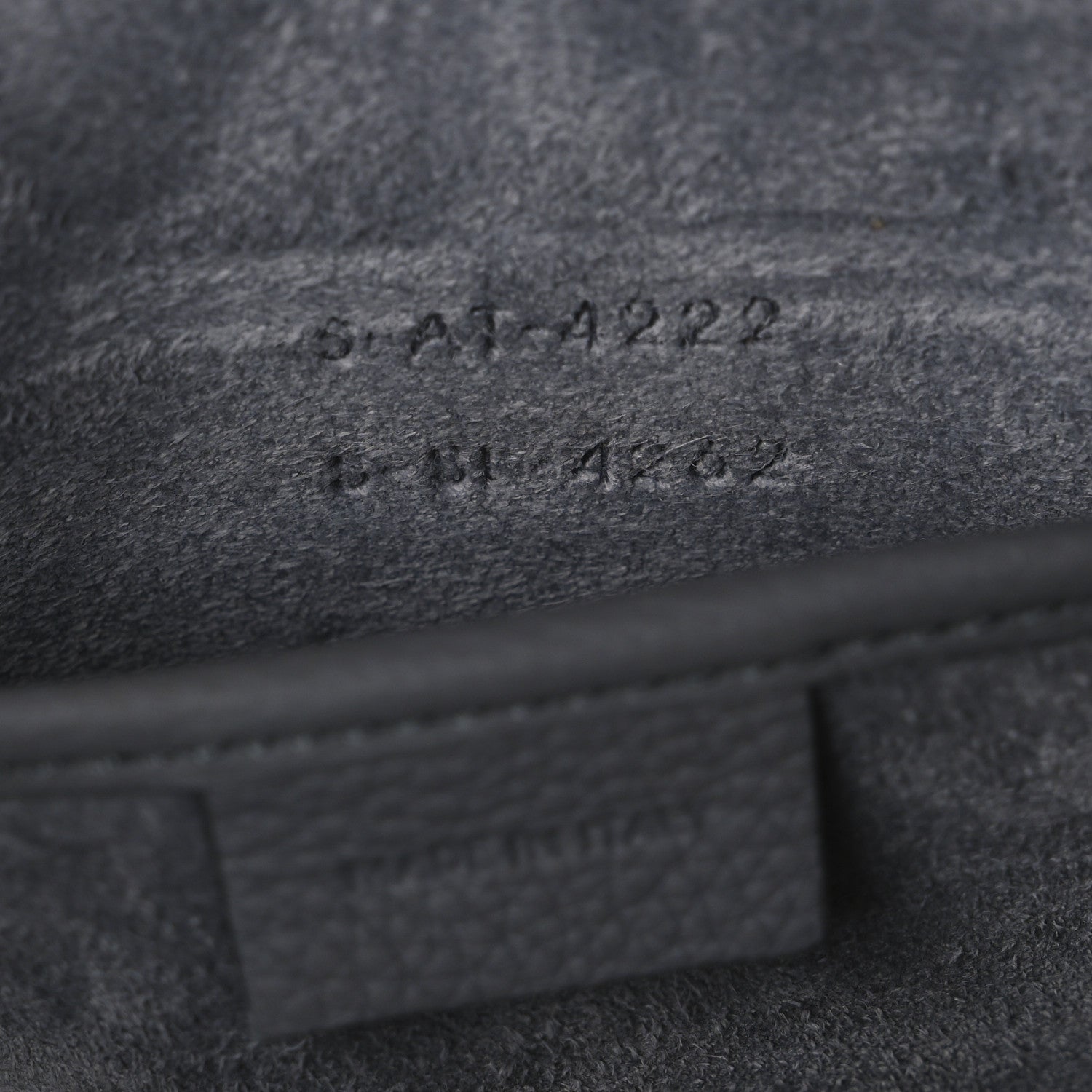 Celine Drummed Calfskin Nano Luggage Kohl 7 of 10
