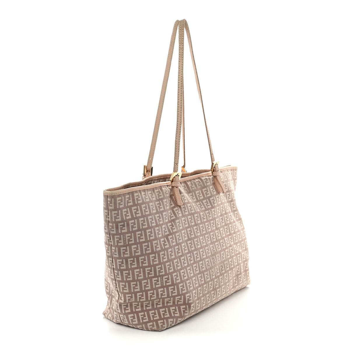 Fendi Zucchino Vitello Shopping Tote Cipria 3 of 14