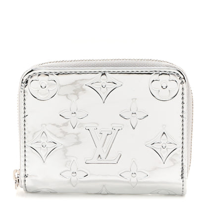 Louis Vuitton Monogram Mirror Zippy Coin Purse Silver 1 of 6