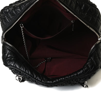 Chanel Lambskin Astrakhan Bowler Black 5 of 12