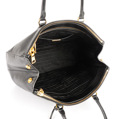 Prada Saffiano Large Galleria Double Zip Tote Black 5 of 8