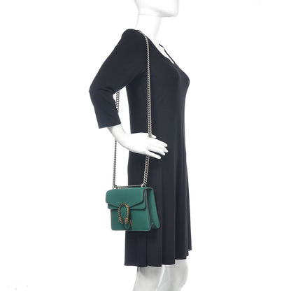 Gucci Calfskin Mini Dionysus Shoulder Bag Emerald 2 of 10