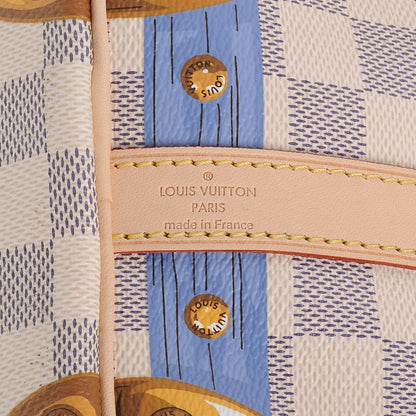 Louis Vuitton Damier Azur Summer Trunks Speedy Bandouliere 30 7 of 8