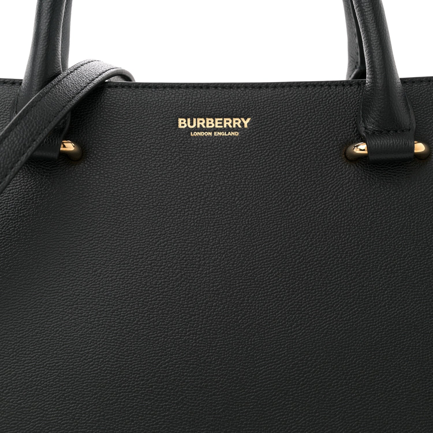 Burberry Calfskin Mega Check Small Banwell Tote Black 7 of 9