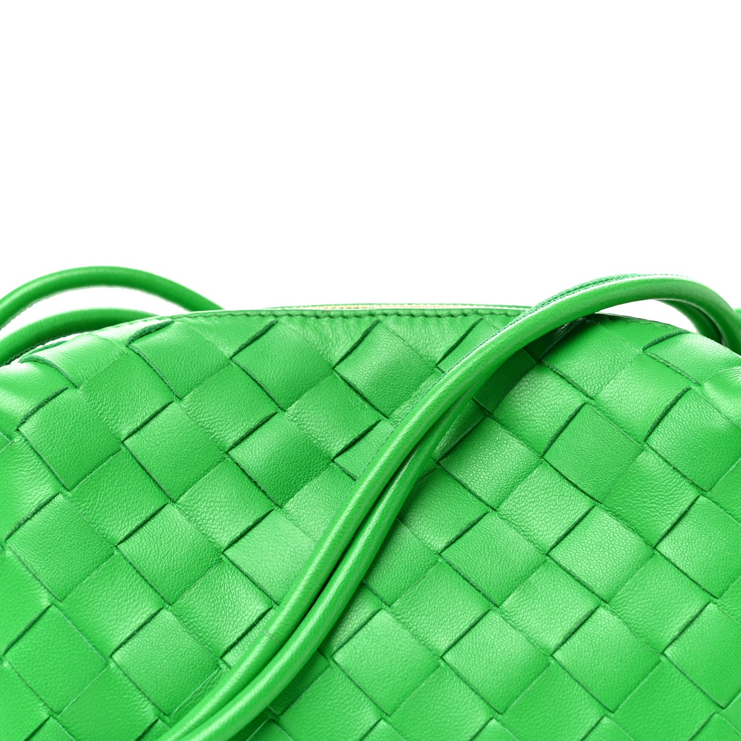 Bottega Veneta Nappa Intrecciato Mini Loop Camera Bag Parakeet