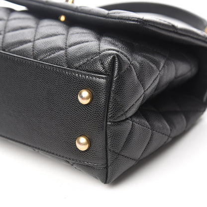 Chanel Caviar Quilted Mini Coco Handle Flap Black 8 of 10