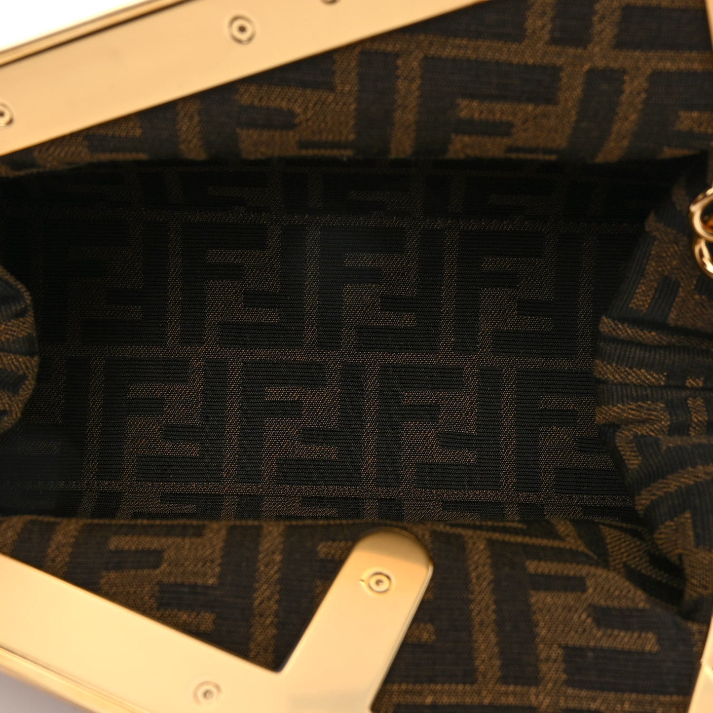 Shiny Nappa Small Fendi First Caramello
