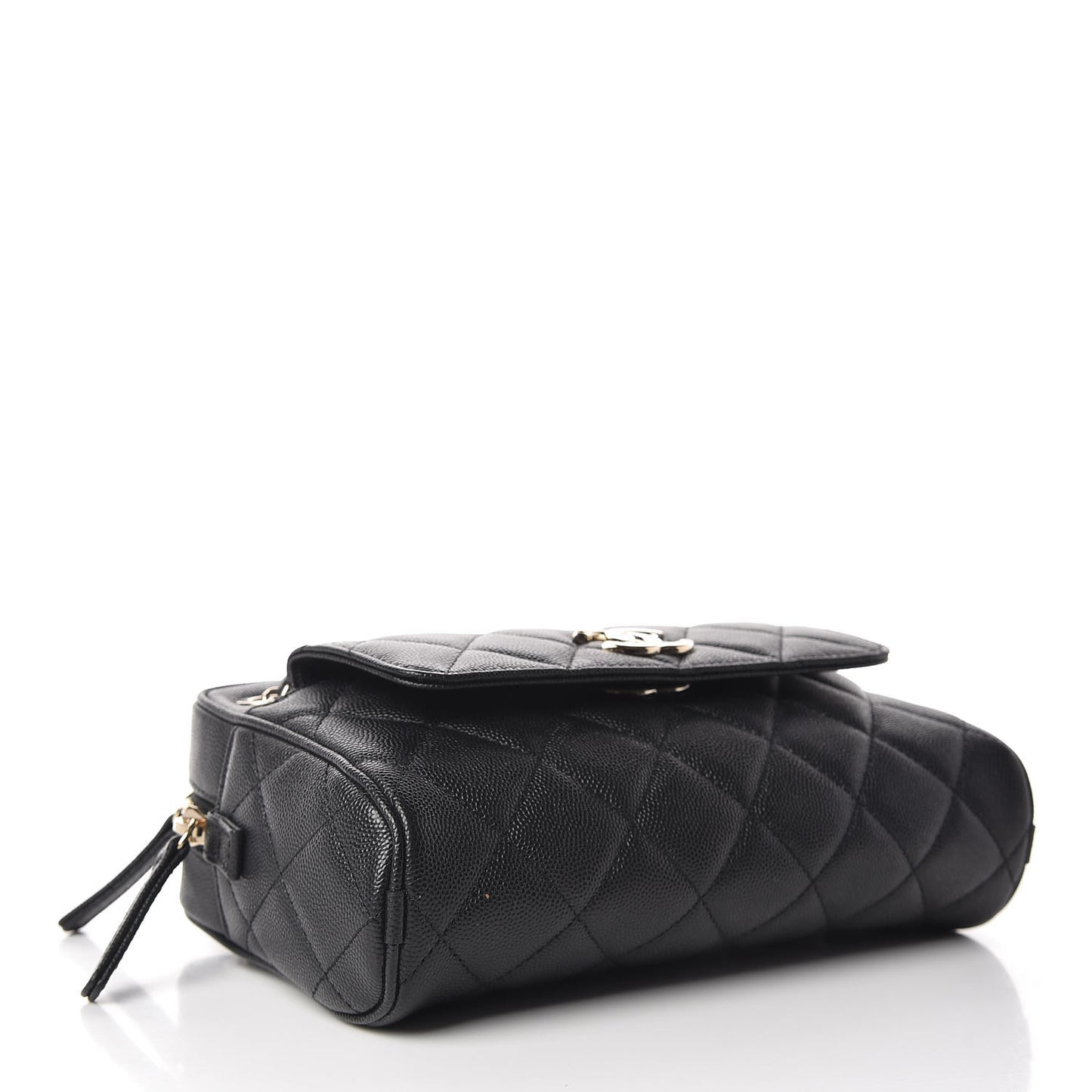 Caviar Quilted Small In & Out Camera Case Black