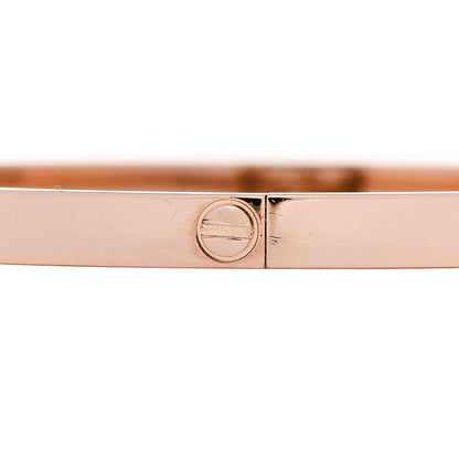 Cartier 18K Pink Gold Small LOVE Bracelet 17 4 of 8
