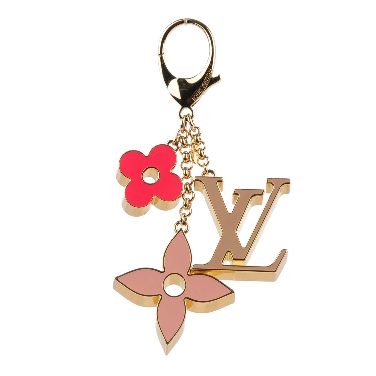 Louis Vuitton Fleur De Monogram Bag Charm Pink 1 of 5