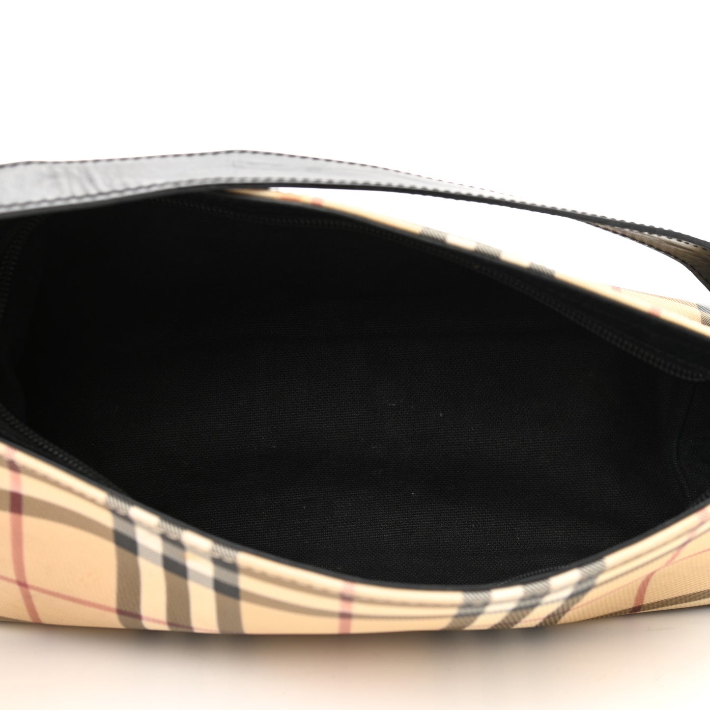 House Check Large Pochette Black
