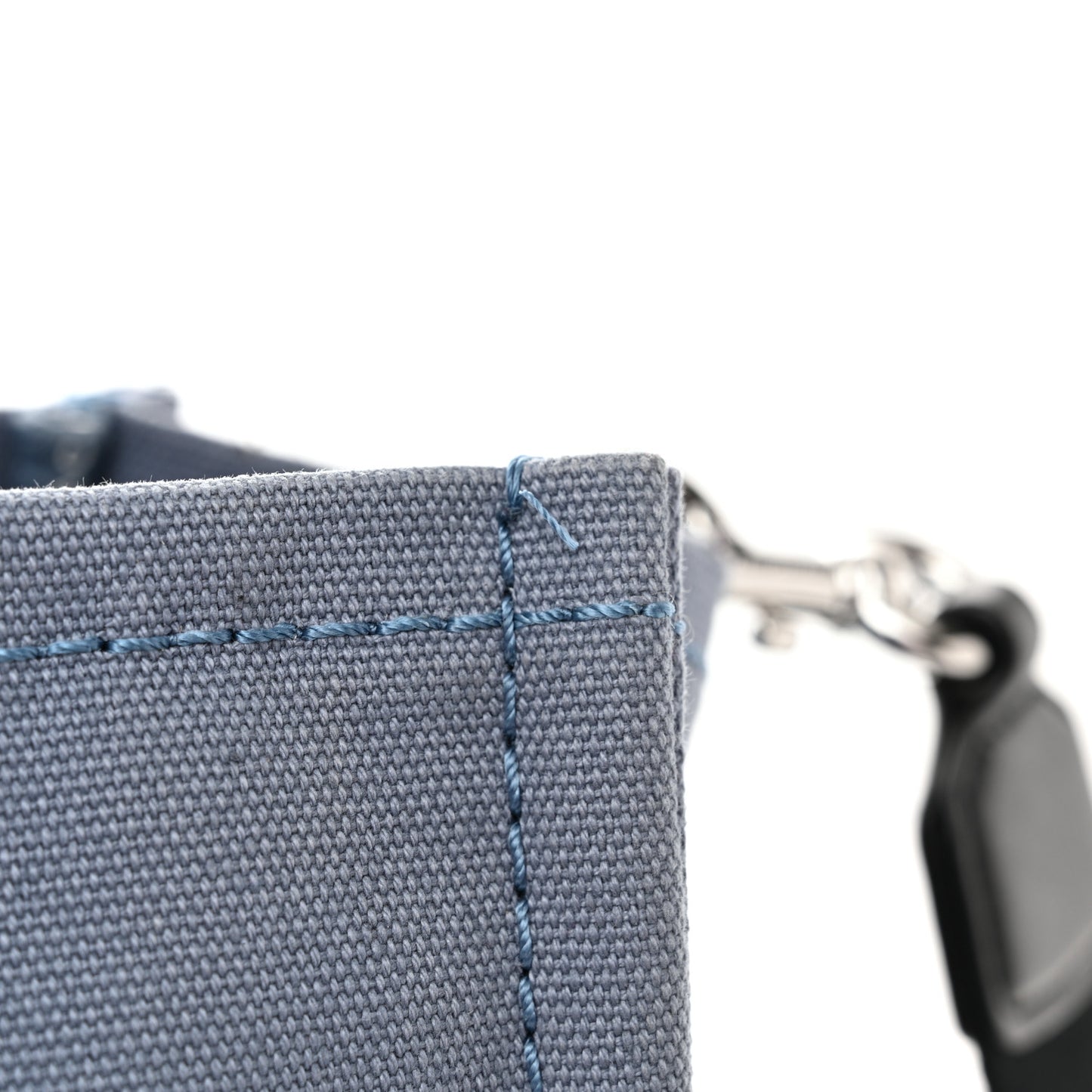 Cotton Canvas Medium The Traveler Tote Bag Blue Shadow