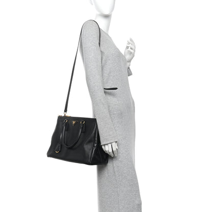 Prada Saffiano Medium Galleria Double Zip Tote Black 2 of 15