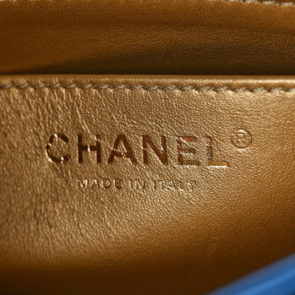 Chanel Lambskin Quilted Mini Pearl Crush Flap Blue 6 of 10