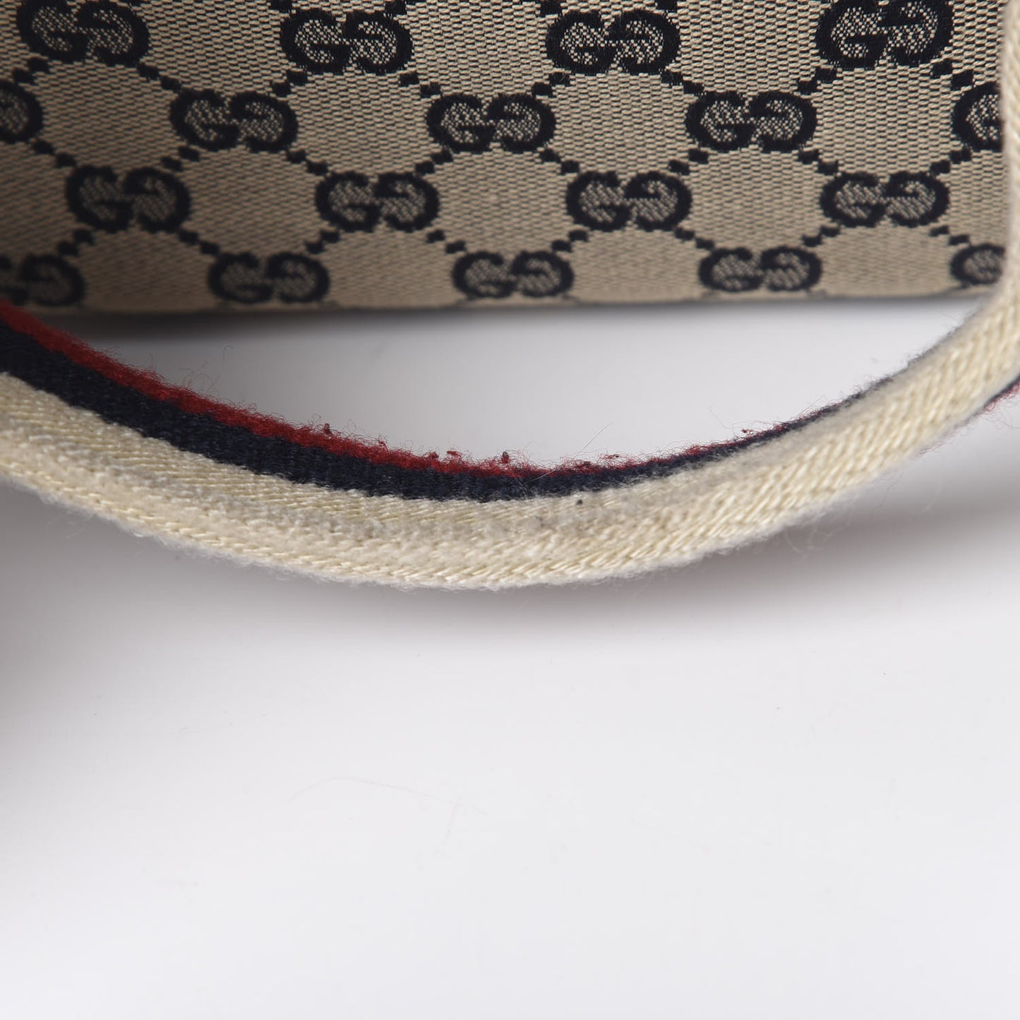 GG Monogram Web Medium Collapsable Carry On Duffle Navy