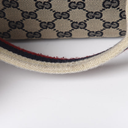 Gucci GG Monogram Web Medium Collapsable Carry On Duffle Navy 11 of 12