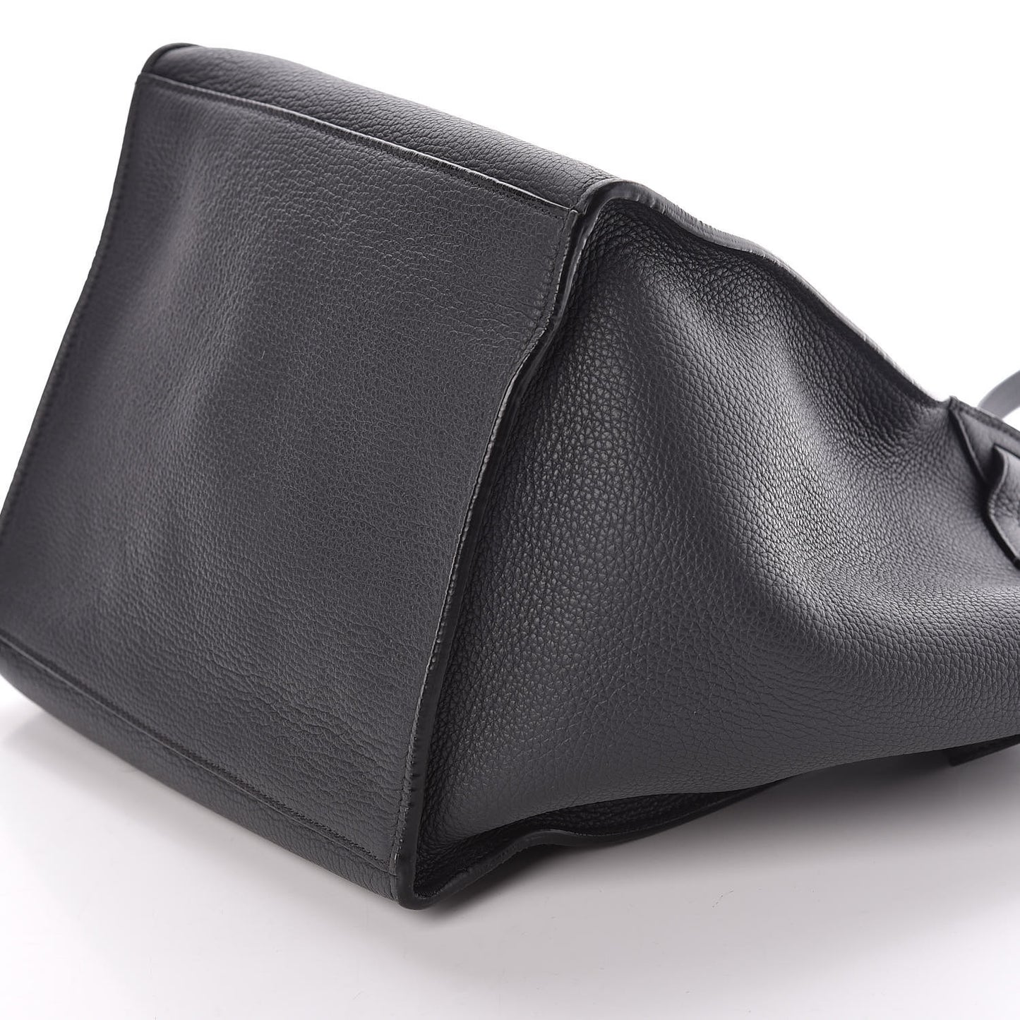 Supple Grained Calfskin Small Big Bag Anthracite