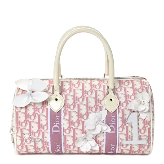 Monogram Girly Boston Pink
